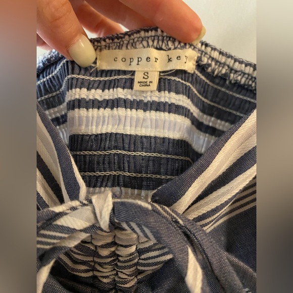 Blue & White striped Sundress - Picture 3 of 3